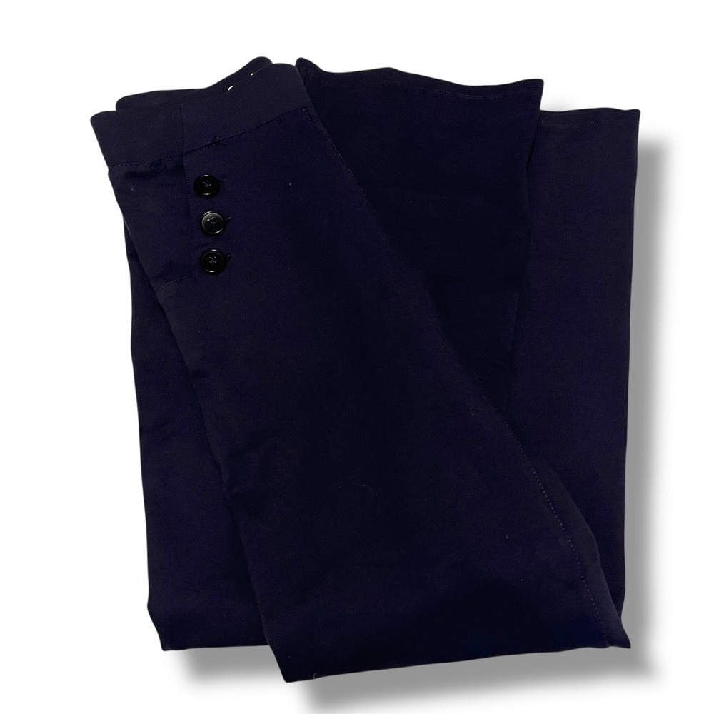 Betabrand Sailor Dress Yoga Pants Womens XS Button Detail Pockets Pull On